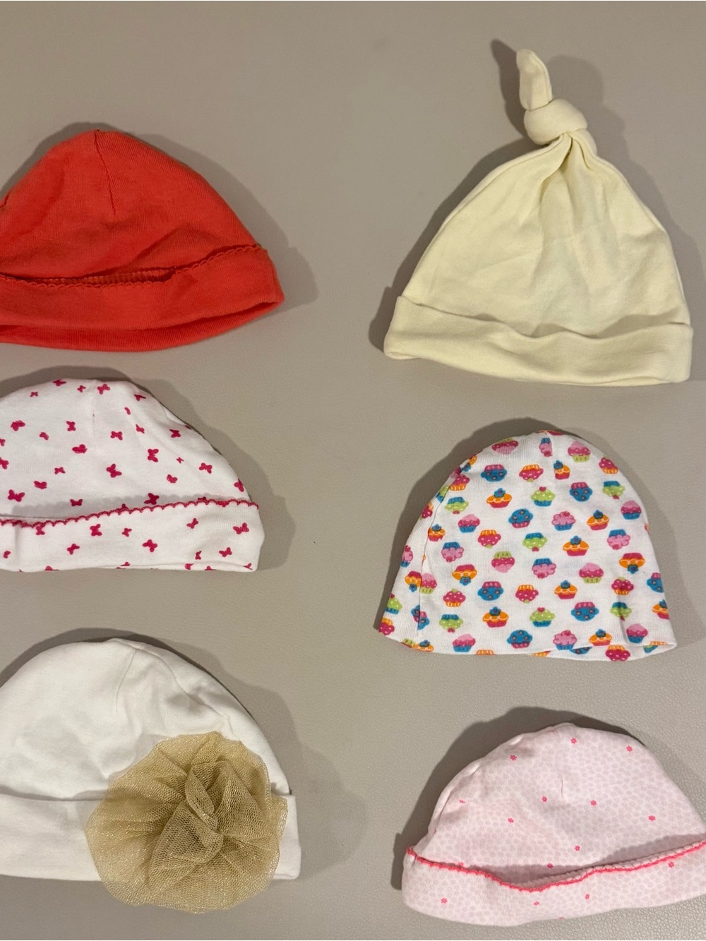 Baby Cotton Beanie Hat Set - Assorted Colors